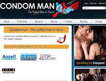 Tablet Screenshot of condomman.com.au