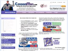 Tablet Screenshot of condomman.com